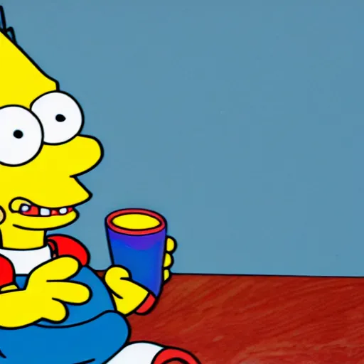 Prompt: Bart Simpson as a real boy eating Fruit Loops, 4K, UE5, 3D, high quality textures, award winning