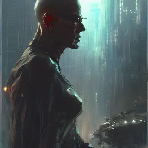 Image similar to neuromancer, painted by greg rutkowski, painted by stanley artgerm, painted by igor kieryluk, digital art, promotional art, trending on artstation