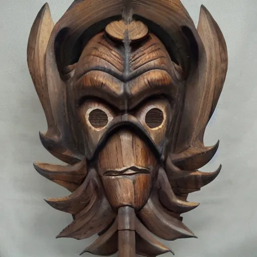 Image similar to illithid wooden mask