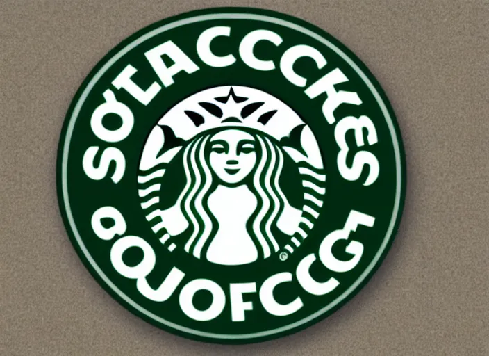 Image similar to starbuck logo disgusting dog