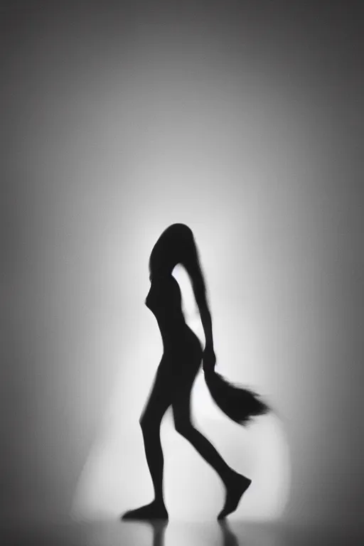 Image similar to human silhouette, large diffused glowing aura, long exposure, film grain, cinematic lighting, maximum detail, art by janice sung