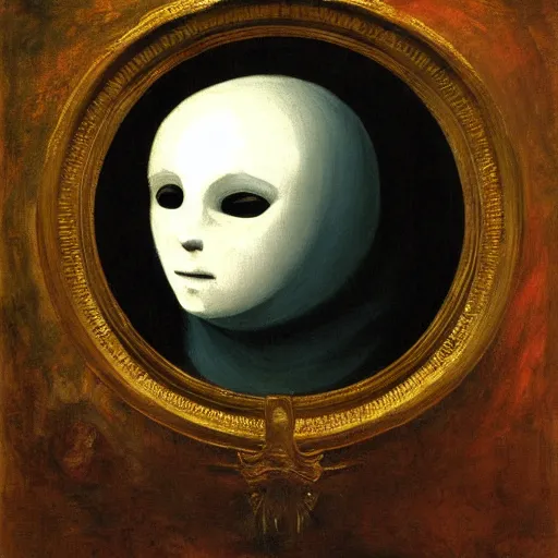 Image similar to Portrait of Hollow knight, painting by Leonardo Da Vinci , oil painting