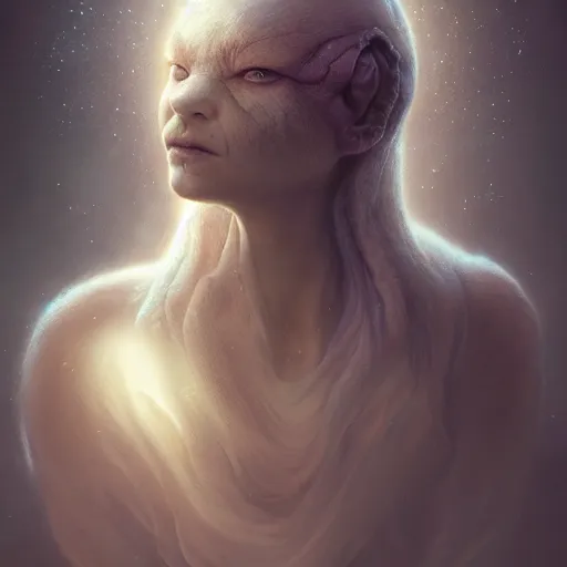 Image similar to by artgerm and agostino arrivabene, visually stunning, cinematic, ultra realistic, hyper realism, epic, octane render, unreal engine, vfx, maya, alien being, surreal, fungal enchanter, murloc tinyfin, dread infernal, wee whelp, battle ram