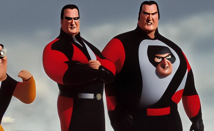 Image similar to steven seagal in The Incredibles