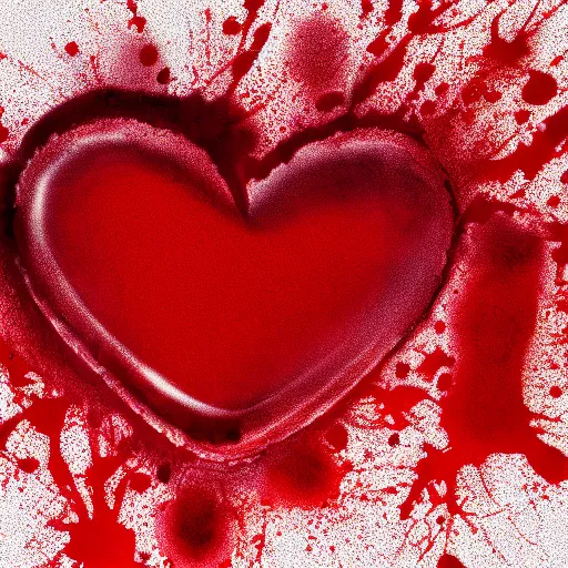 Image similar to heart dripping blood, illustration, 8 k, sharp