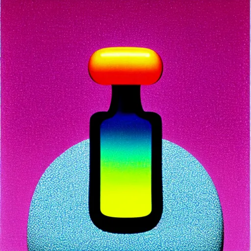 Image similar to perfume bottle by shusei nagaoka, kaws, david rudnick, airbrush on canvas, pastell colours, cell shaded, 8 k