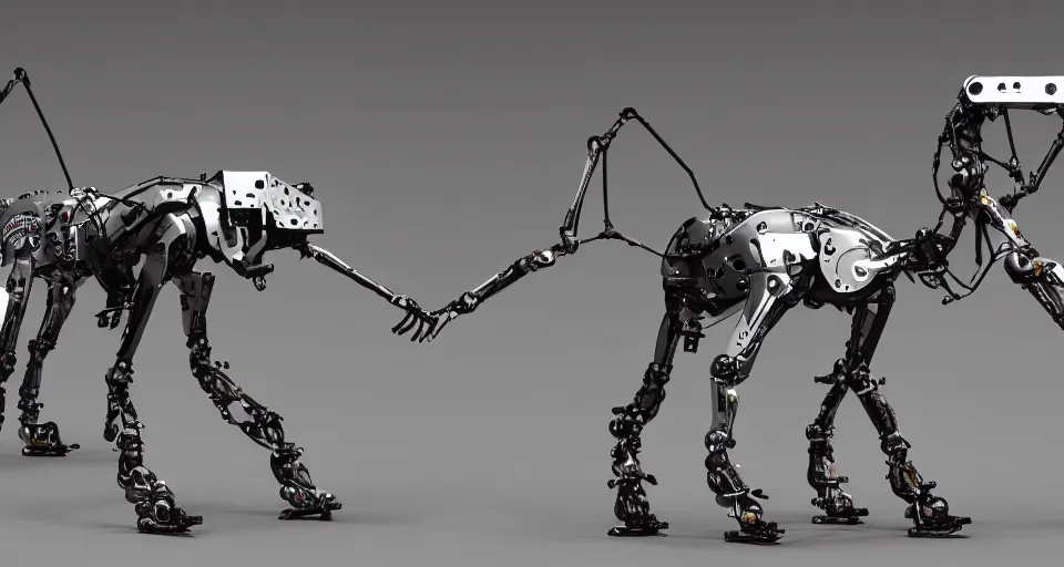 Image similar to boston dynamics bigdog high resolution intricated details