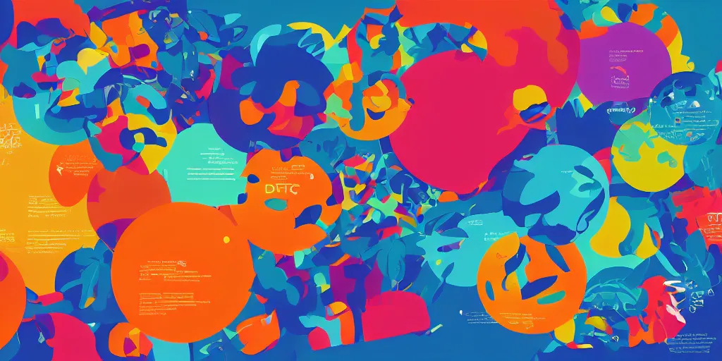 Prompt: a banner for a digital technologies class, colourful, illustrator