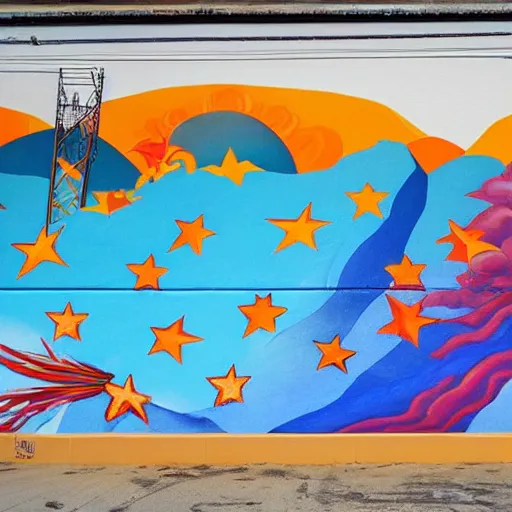 Image similar to a mural by star farther