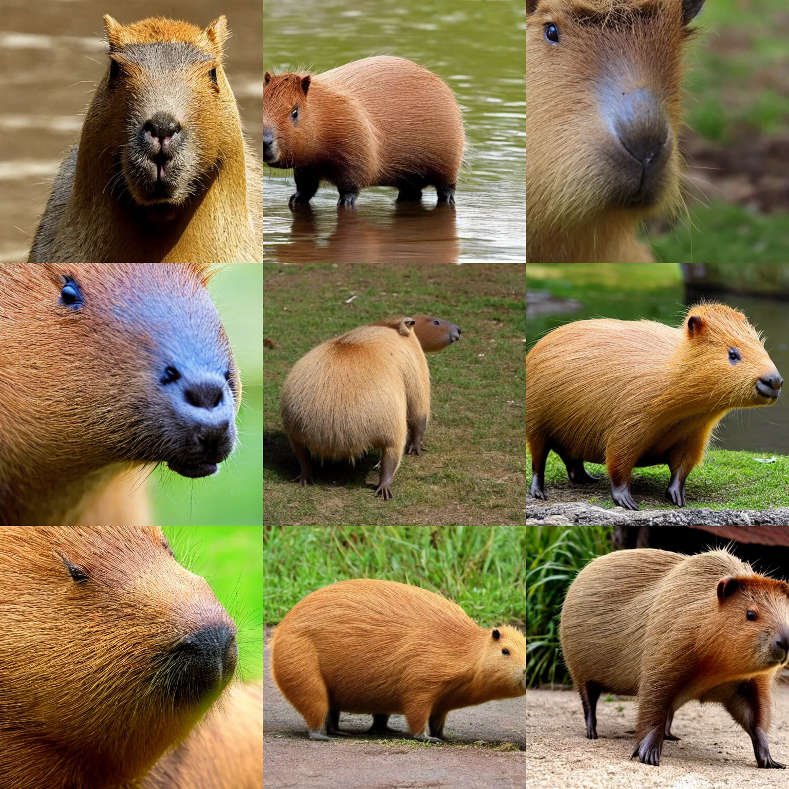 Prompt: a capybara as