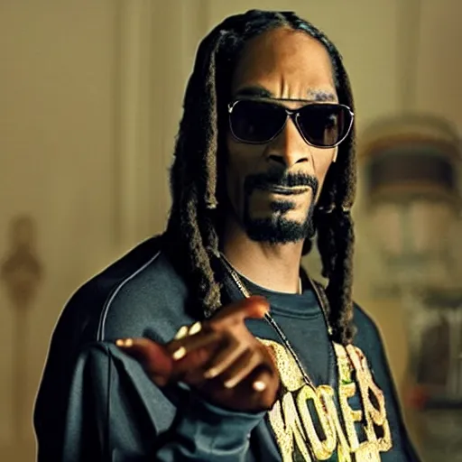 Prompt: movie still of Snoop Dogg as Blade