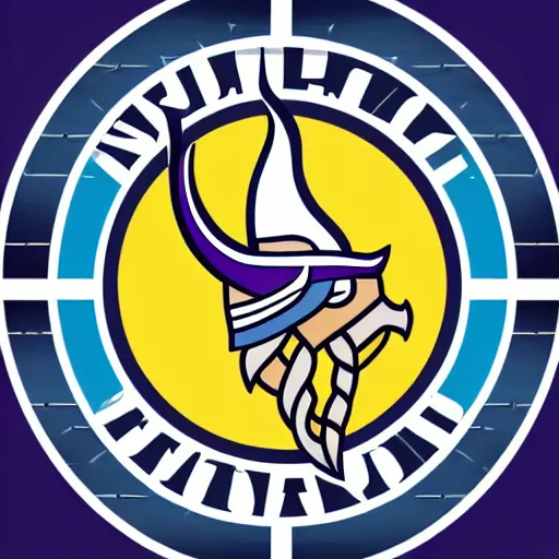 Image similar to sports logo detailed vector vikings 4 5 degree angle