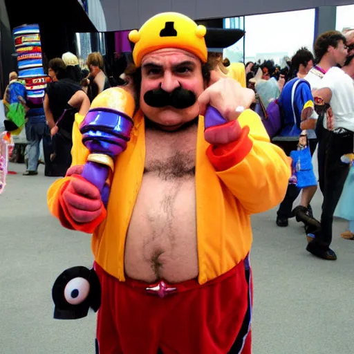 Image similar to Full-Cosplay Wario, played by Ron Jeremy, 2011 Comic-Con, blog-photo