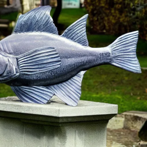 Image similar to fish, but it is a beautiful statue