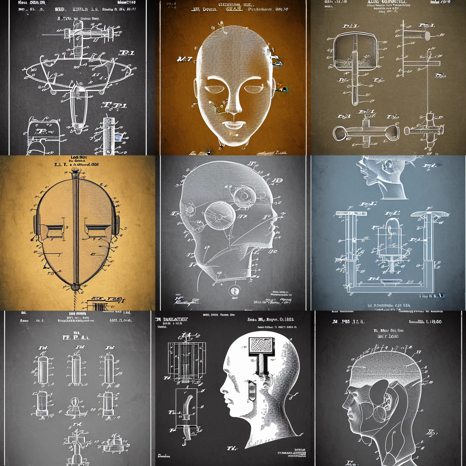 Prompt: a patent diagram for mind control