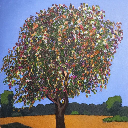 Image similar to the mulberry tree in the style of eduardo calzado