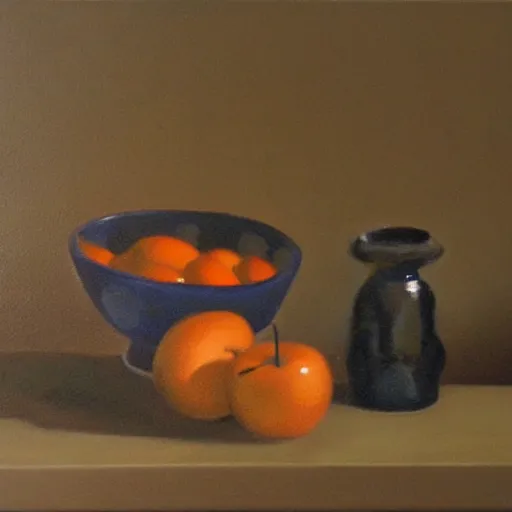 Prompt: still life painting by David Brown, matte,