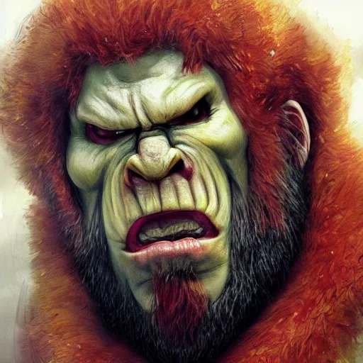 Image similar to ron perlman as banana, realistic, greg rutkowski