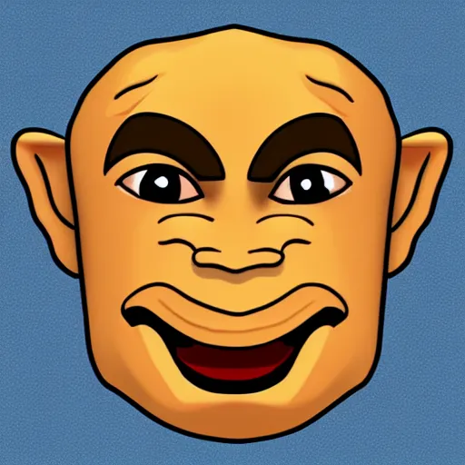 Image similar to a ferengi in emoji form