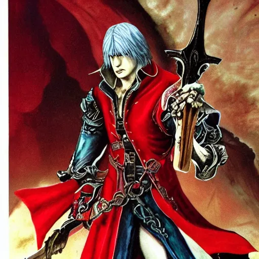 Δ — Draw Devil May Cry 1 Dante using Castlevania
