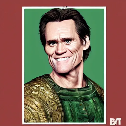 Prompt: portrait of jim carrey in game of thrones