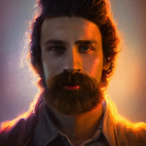Image similar to portait of man with pp duster, atmosphere, glow, detailed, intricate, full of colour, cinematic lighting, trending on artstation, hyperrealistic, focused, extreme details, cinematic, reg rutkowski, fantasy art, highly detailed, digital painting, smooth, concept art, sharp focus, illustration