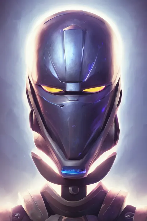 Image similar to epic mask helmet robot ninja portrait stylized as fornite style game design fanart by concept artist gervasio canda, behance hd by jesper ejsing, by rhads, makoto shinkai and lois van baarle, ilya kuvshinov, rossdraws global illumination radiating a glowing aura global illumination ray tracing hdr render in unreal engine 5