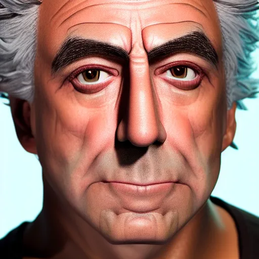 Prompt: rick sanchez closeup photograph dslr photorealistic, studio lighting, ektachrome, detailed, intricate, face detail, perfect face, fine detailes, realistic shaded, fine - face, pretty face