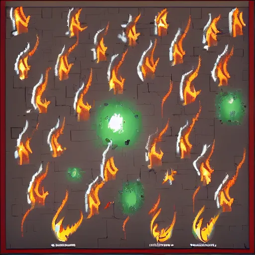 Image similar to fire sprite sheet