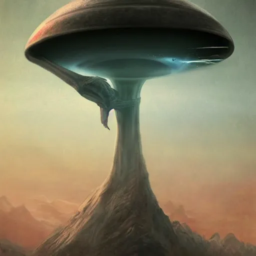 Prompt: a giant alien spaceship crashing down to earth, artstation hall of fame gallery, editors choice, #1 digital painting of all time, most beautiful image ever created, emotionally evocative, greatest art ever made, lifetime achievement magnum opus masterpiece, the most amazing breathtaking image with the deepest message ever painted, a thing of beauty beyond imagination or words