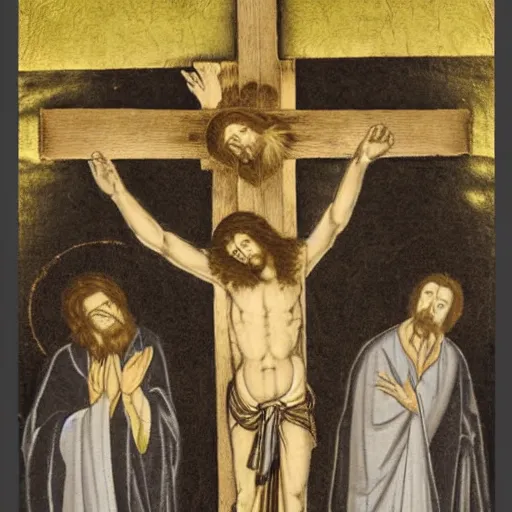 Image similar to Jesus christ on the cross, by Miura, Kentaro