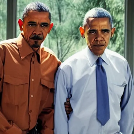 Image similar to Show leak of Walter white and Obama together