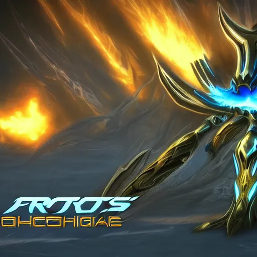 Image similar to protoss, amazing cinematic dramatic lightong, extremely detailed, hd, 4 k