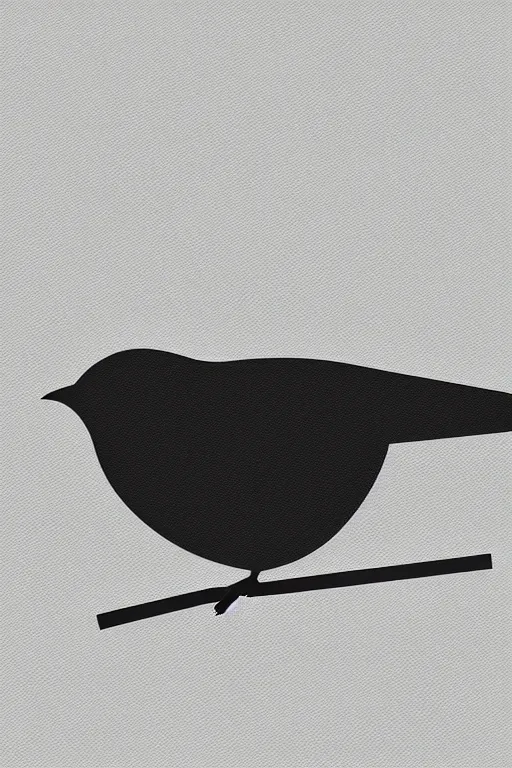 Image similar to minimalist art of a bird