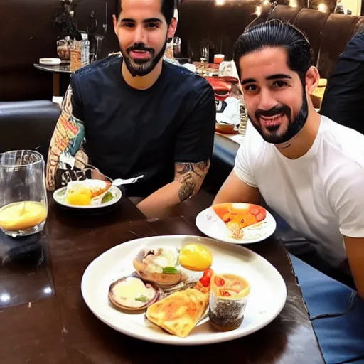 Image similar to isco alarcon eating tapas in sevilla