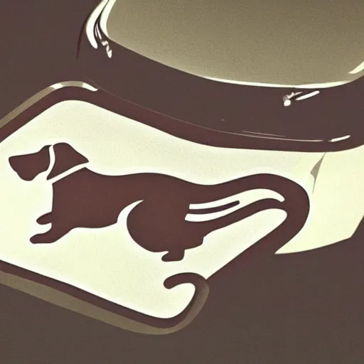 Image similar to Logo for a dog themed 1950s car company