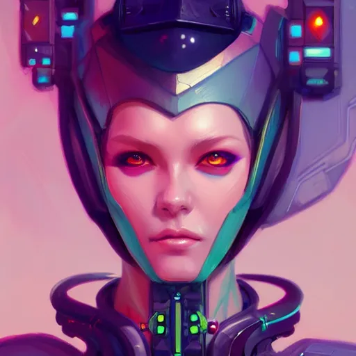 Image similar to a portrait of a beautiful cybernetic punk chick, cyberpunk concept art by pete mohrbacher and wlop and artgerm and josan gonzales, digital art, highly detailed, intricate, sci-fi, sharp focus, Trending on Artstation HQ, deviantart, unreal engine 5, 4K UHD image