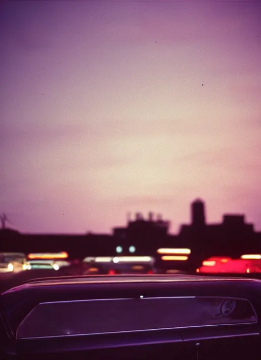 Image similar to Waiting in the car Waiting for the ride in the dark At night the city grows Look at the horizon glow Drinking in the lounge Following the neon signs Waiting for a word Looking at the milky skyline The city is my church It wraps me in its blinding twilight, cinestill 800