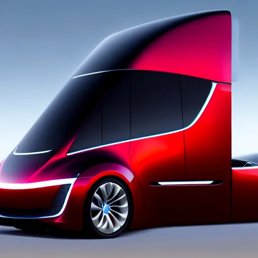 Image similar to uhd photorealistic fold up telsa cyber truck, concept art, futuristic, uhd hyperdetailed photography