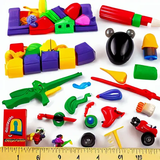 Prompt: activity kits toys for the children isolated on the white background photo quality amazon