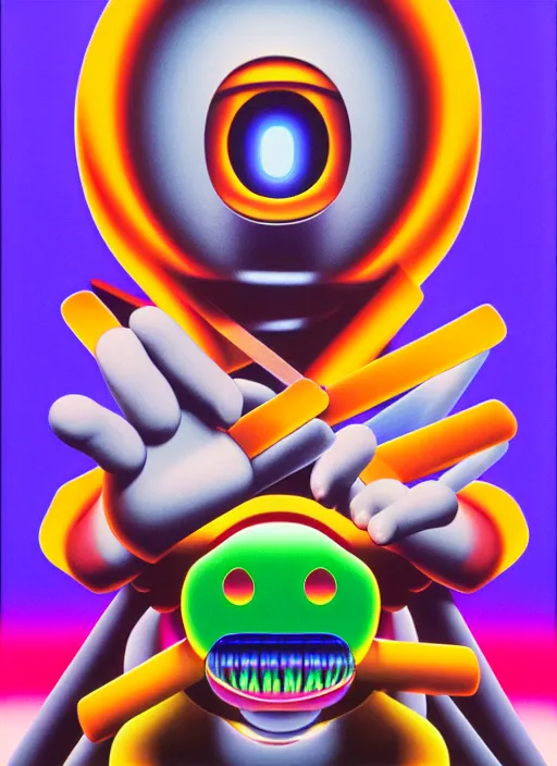 Image similar to yugioh pot of greed of greed by shusei nagaoka, kaws, david rudnick, airbrush on canvas, pastell colours, cell shaded, 8 k