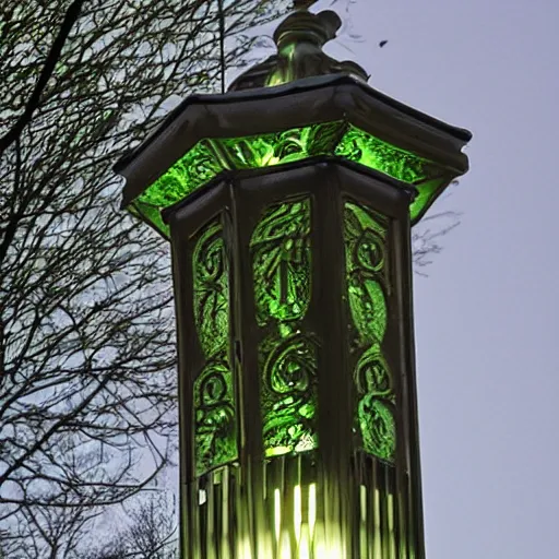 Image similar to a photosynthetic lamppost