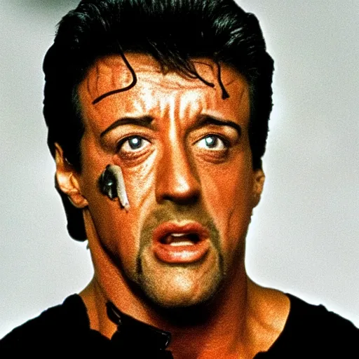 Prompt: Silvester Stallone as the Terminator