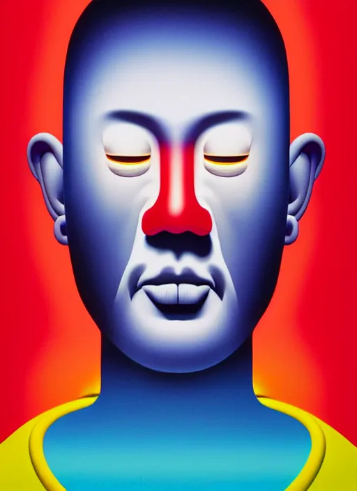 Image similar to insight a men by shusei nagaoka, kaws, david rudnick, airbrush on canvas, pastell colours, cell shaded!!!, 8 k