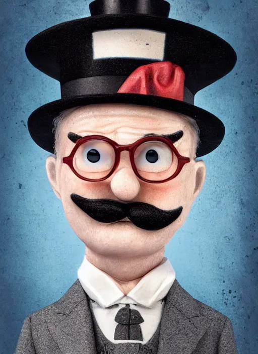 Prompt: closeup portrait of monopoly man as a biblical angle, depth of field, zeiss lens, detailed, symmetrical, centered, fashion photoshoot, by nicoletta ceccoli, mark ryden, lostfish, breathtaking, 8 k resolution, extremely detailed, beautiful, establishing shot, artistic, hyperrealistic, octane render