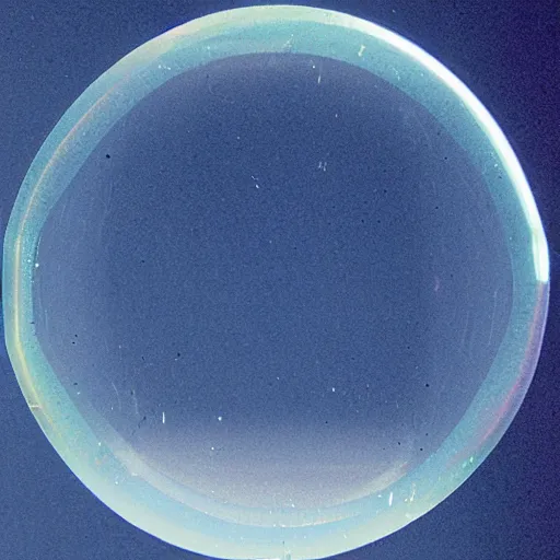 Prompt: a bubble, iridescent, thin film refraction