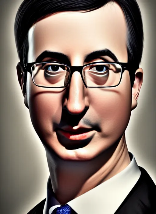 Image similar to photo of a seductive John Oliver in the style of stefan kostic, realistic, sharp focus, 8k high definition, insanely detailed, intricate, elegant, art by stanley lau and artgerm