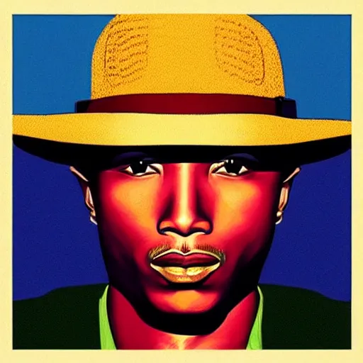 Image similar to “ pharrell retro minimalist portrait by jean giraud, art of moebius, sharp, smooth face, comic, 8 k ”