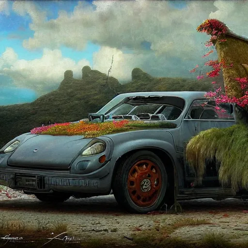 Image similar to paint surrealist 🚗, ferdinand knab, high definition and detailed 4 k