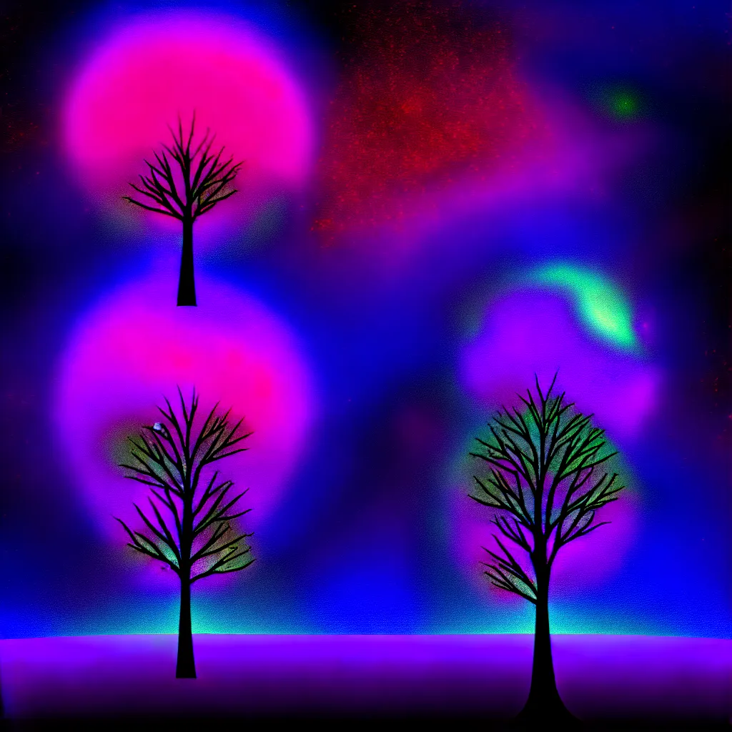 Image similar to tree, 🌌, harmony of the universe, digital art